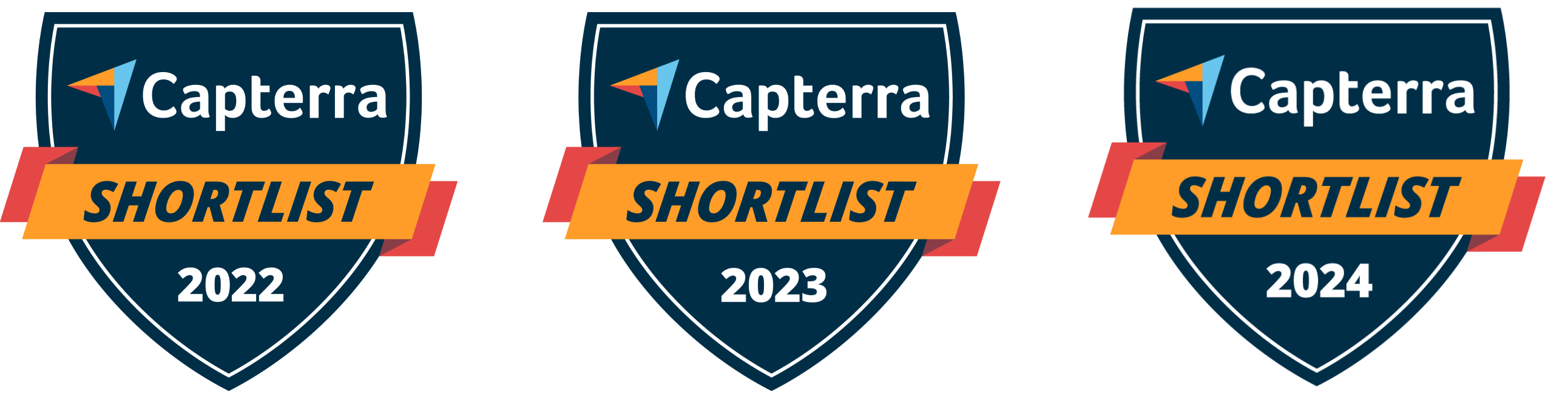 2022 – 2024. SpotOn Capterra Shortlist badges.