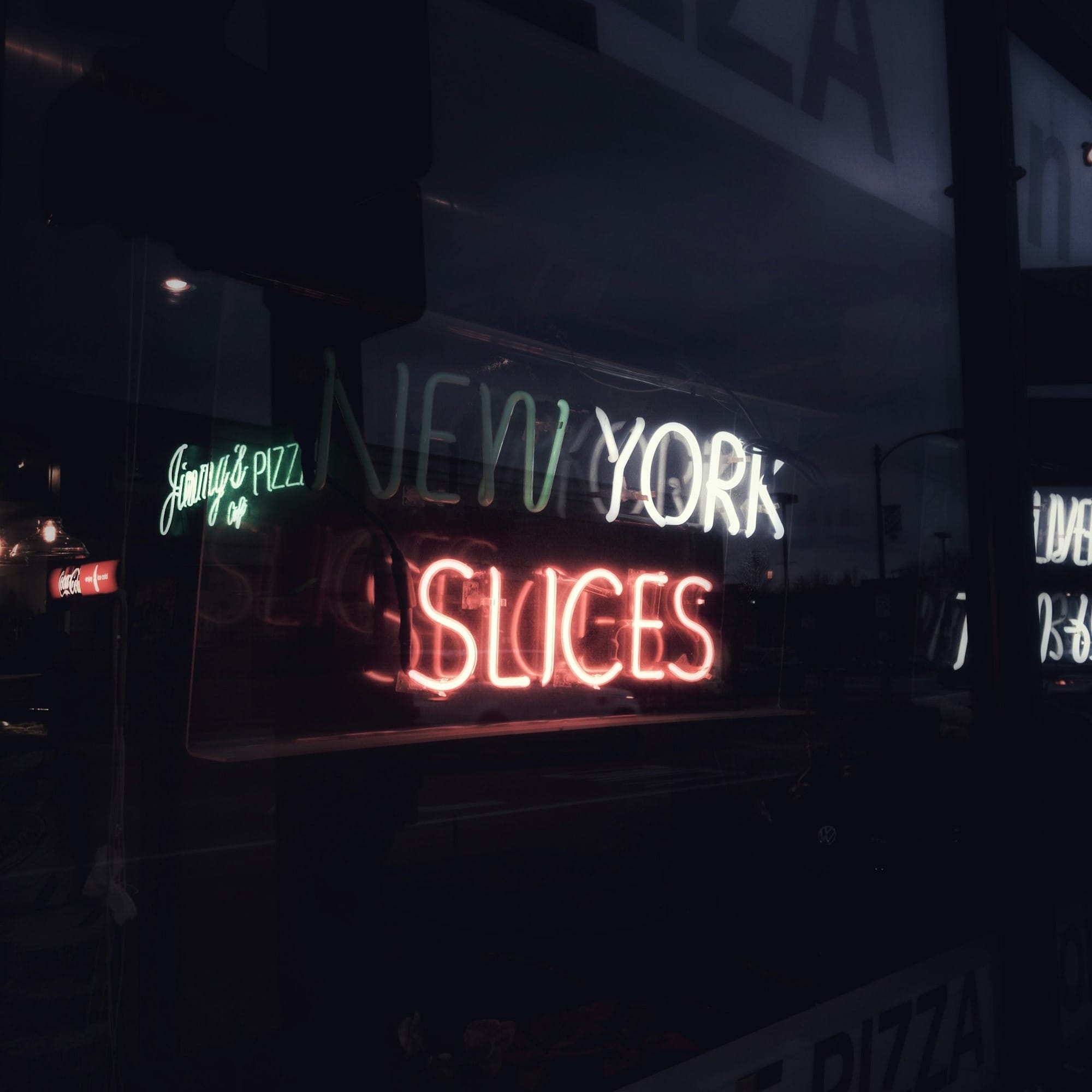 turned on neon signs